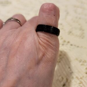 Black Titanium Wedding Band